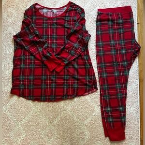 Festive holiday thermal pajamas